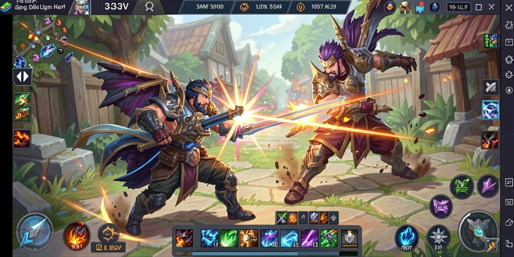 Tampilan gameplay dinamis dan seru dari 333V.