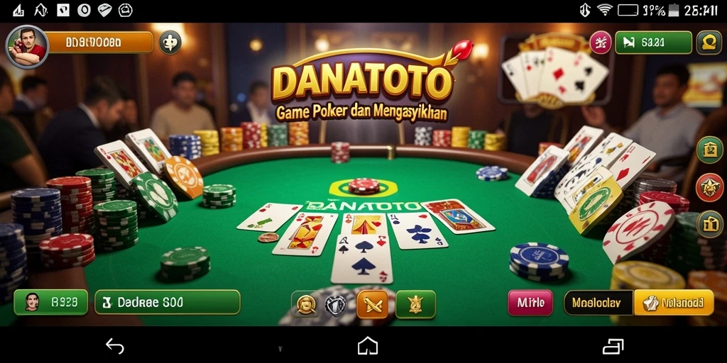 Tampilan gameplay seru dan interaktif dari DANATOTO.