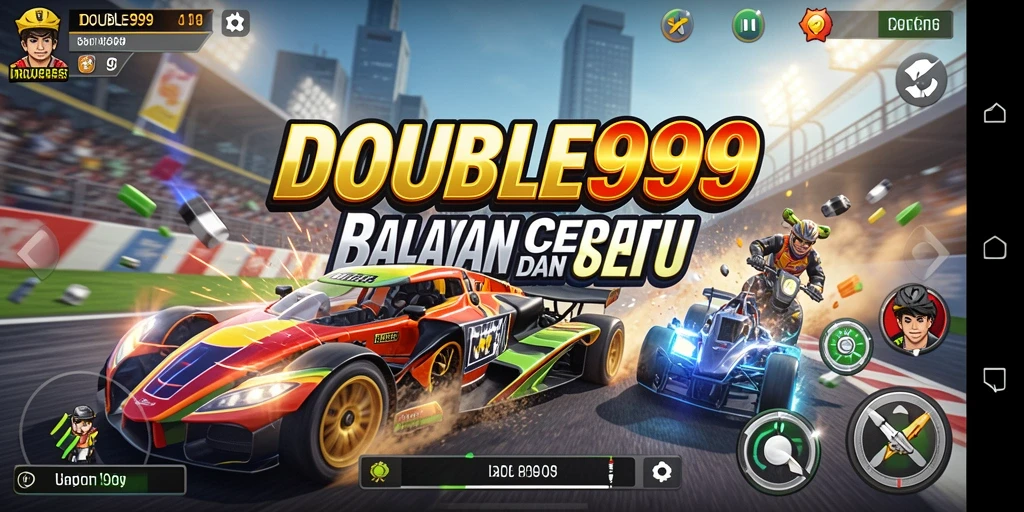Gameplay balapan seru dan menegangkan di DOUBLE999.
