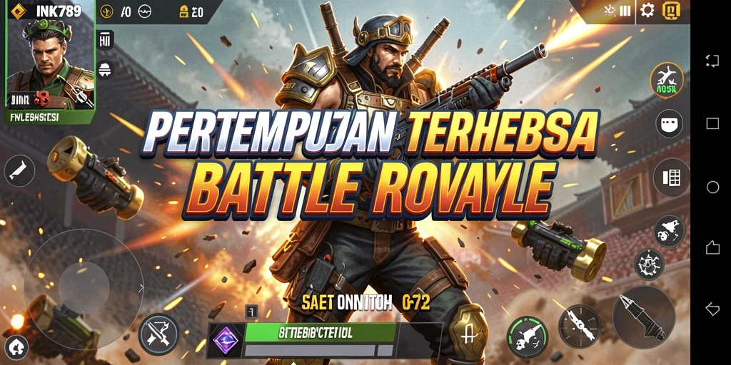 Gameplay seru di INK789 dengan aksi Battle Royale intens.