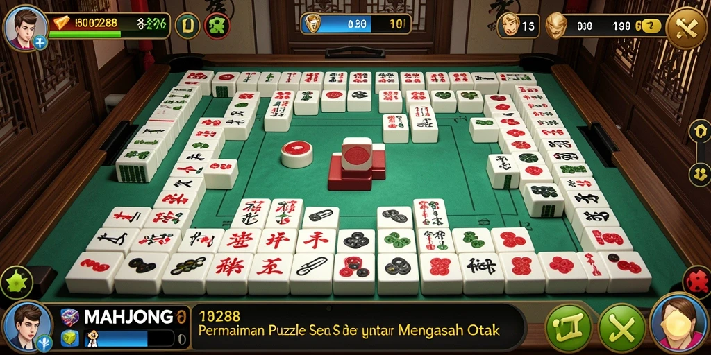 Tampilan gameplay MAHJONG288 yang menantang dan menarik.