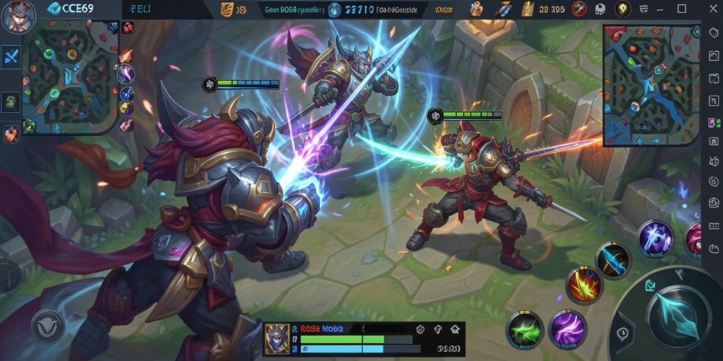 Tampilan menarik dari gameplay OCE69 yang intens dan seru.