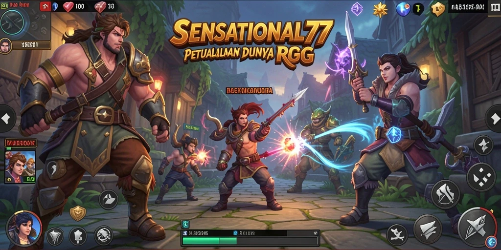 Screenshot SENSATIONAL77 menampilkan aksi seru di dunia RPG.