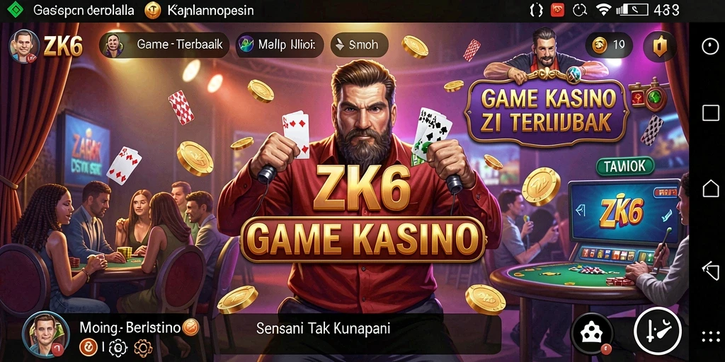 Screenshot permainan Kasino ZK6 dengan grafis memukau dan gameplay yang menarik.